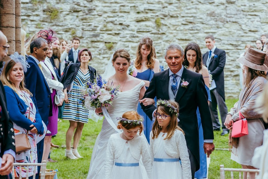 Ludlow castle wedding photography